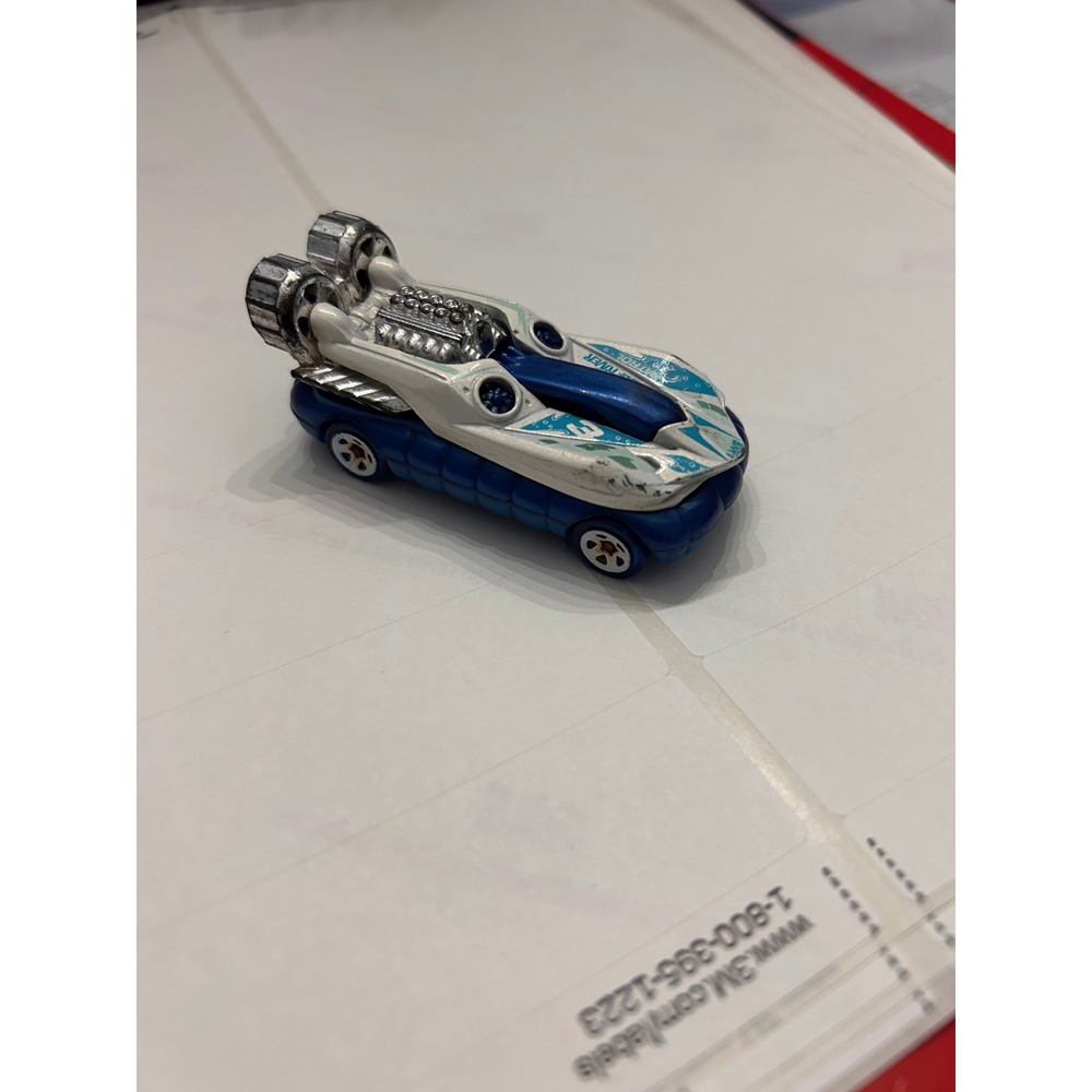 Hot Wheels Hover Storm Blue White Jungle River Patrol 2014 Diecast Toy Car
